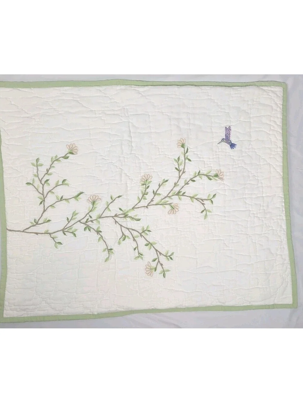 POTTERY BARN Monique Lhuillier MEADOW Embroidered Quilt 20